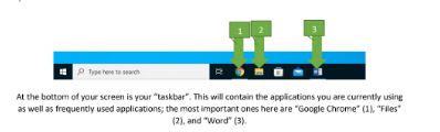 Screenshot showing common application icons such as Google Chrome, File Explorer, and Microsoft Word on the taskbar.